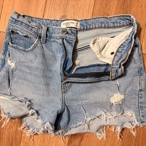 Abercrombie & Fitch Light Blue Jean Shorts
